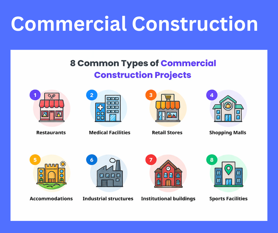 Commercial Construction: Meaning, Types, Process & Examples